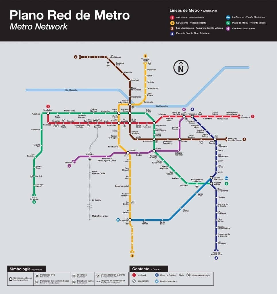 Metro de Santiago de Chile: red, líneas, horarios y seguridad