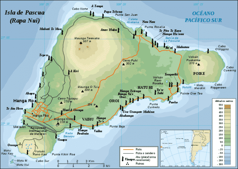 isla de pascua mapa